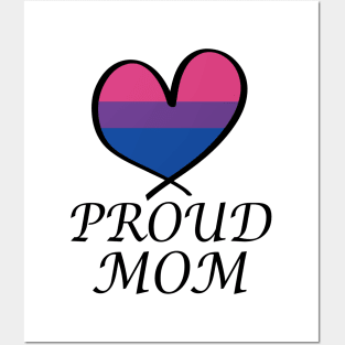 Proud Mom LGBT Gay Pride Month Bisexual Flag Posters and Art